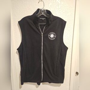 Port Authority Black Fleece Vest with Embroidered Emblem